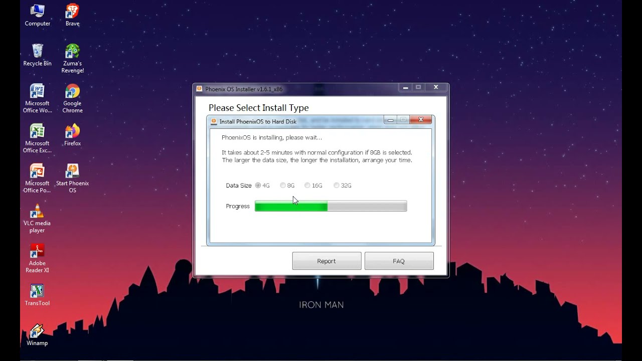 Tutorial cara menginstal phoenix os 32bit di windos 7,8,10...