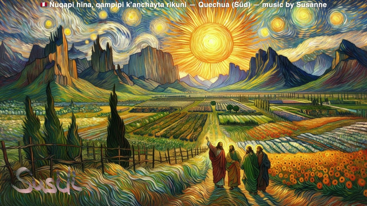 🇵🇪 Ñuqapi hina, qampipi k’anchayta rikuni — Quechua (Süd) — music by Susanne