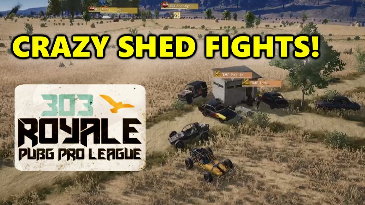 CRAZY SHED FIGHTS! - MATCH 16 - 303 ROYALE PUBG PRO LEAGUE
