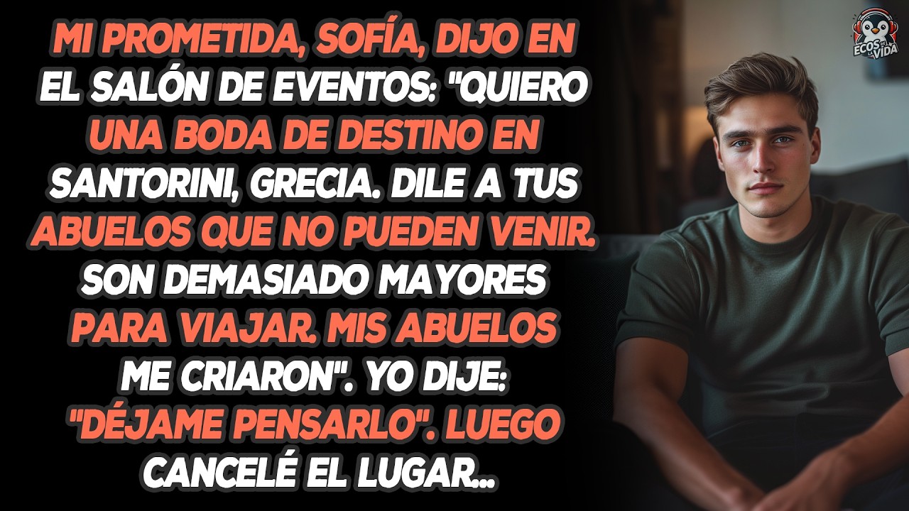 Mi Prometida, Sofía, Dijo En El Salón De Eventos: 
