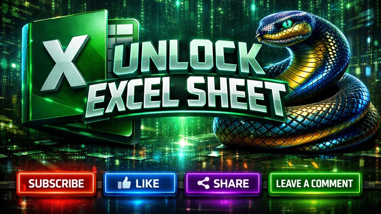Excel Sheet Unprotector | Advanced Level Python Program Developed From Scratch | Step-by-Step Guide