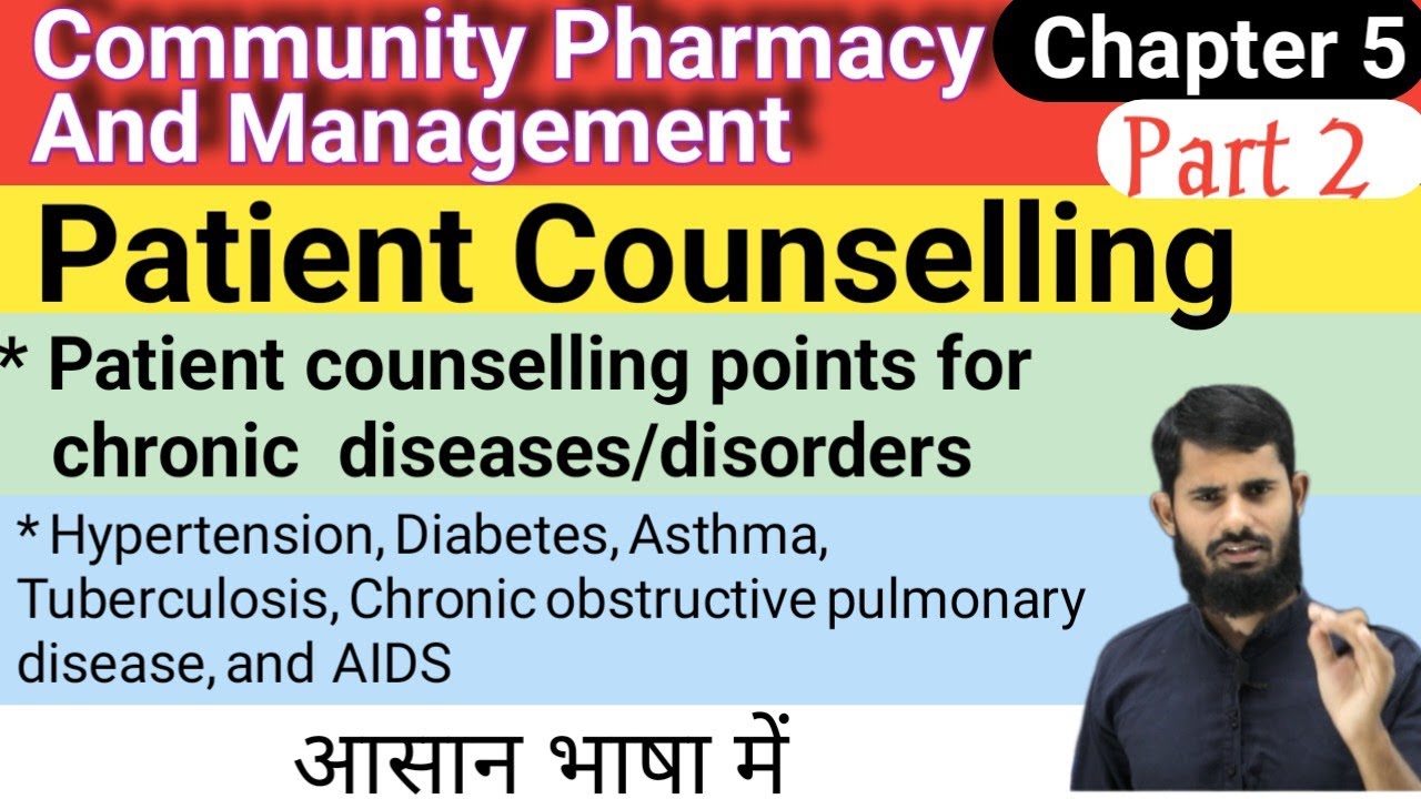 Patient counselling points for chronic diseases/disorders | chapter 5 | Part 2