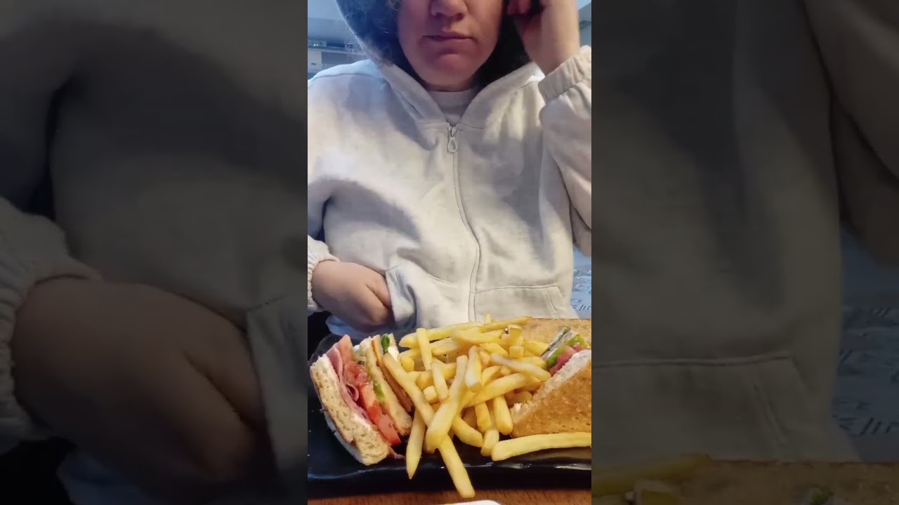  Mukbang | ✨Triple-decker Sandwich - French Fries 🔥 💯✨
