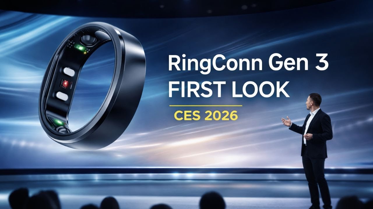 Умное кольцо RingConn Gen 3 &mdash; первый взгляд и подробный обзор функций на CES 2026!