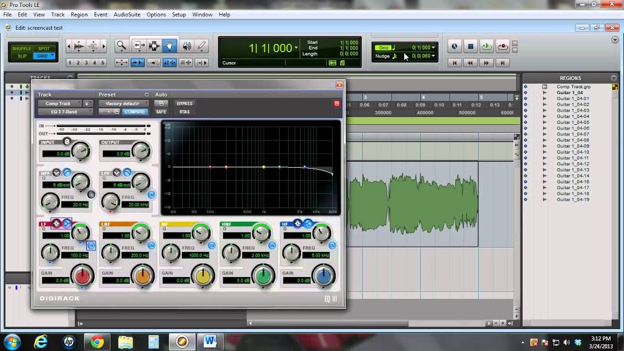 Automation in Protools 8 Le. Volume and plug-in automation.