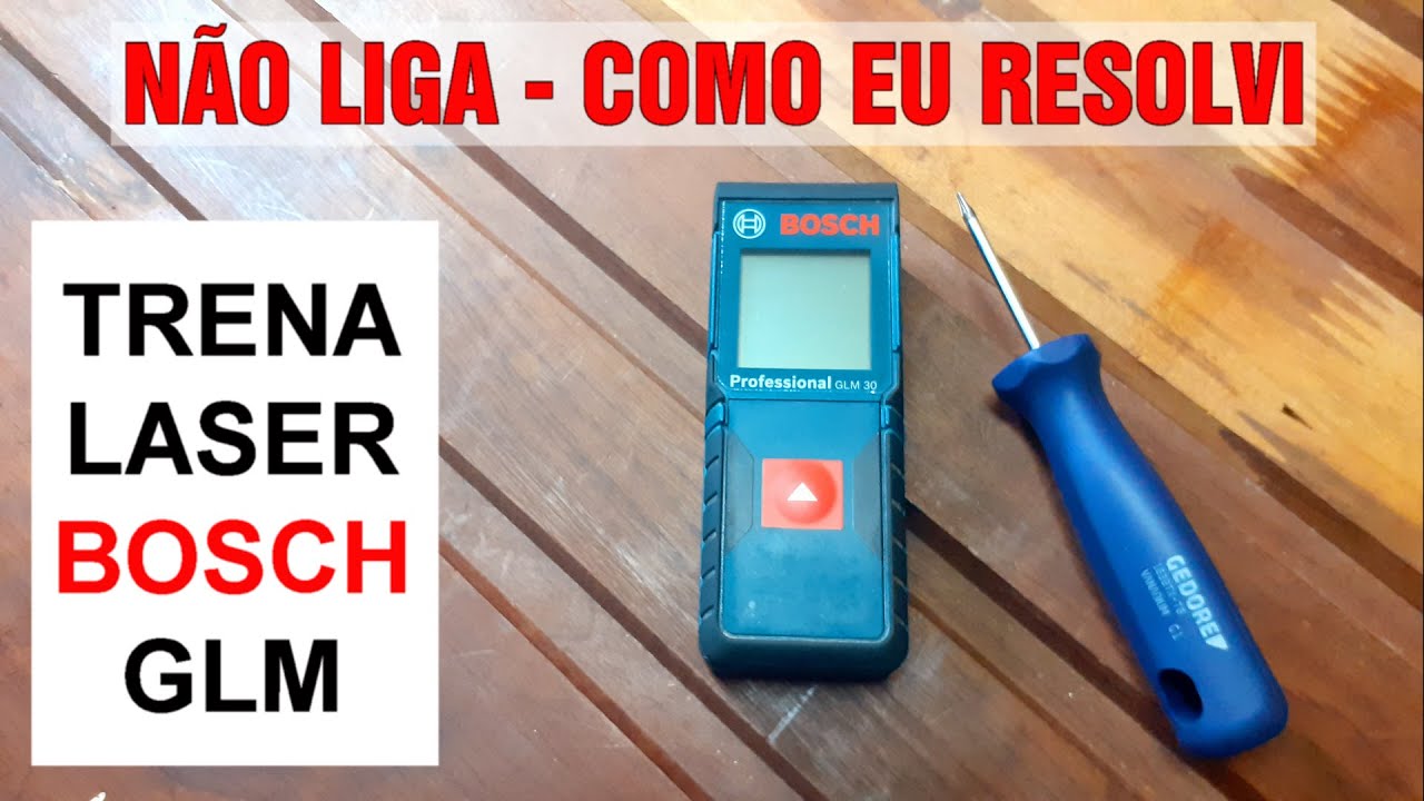 TRENA LASER BOSCH NÃO LIGA DICA PARA GESSEIRO E DRYWALL