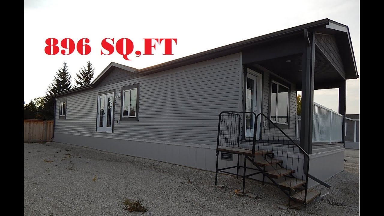 16 x 56 2 bed 1 bath with front porch cottage Modular Mobile Home tour