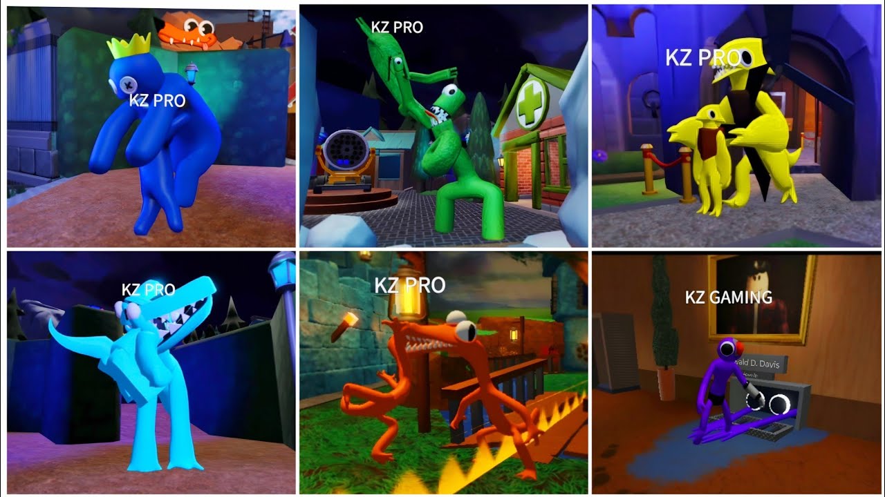 RAINBOW FRIENDS but it's 3RD PERSON! 😱 (All Monster Jumpscares)