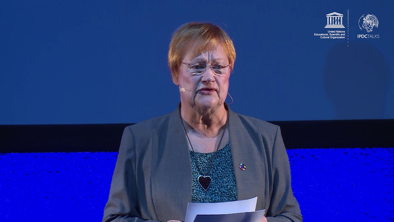 &ldquo;Access to information gives me the freedom to be a human being&rdquo; | Tarja Halonen | IPDCtalks 2017