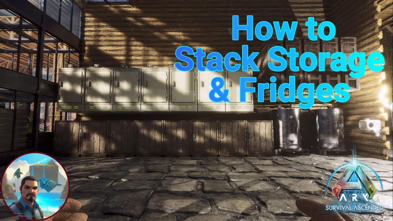 How to stack fridges on Ark Survival Ascended Official Servers