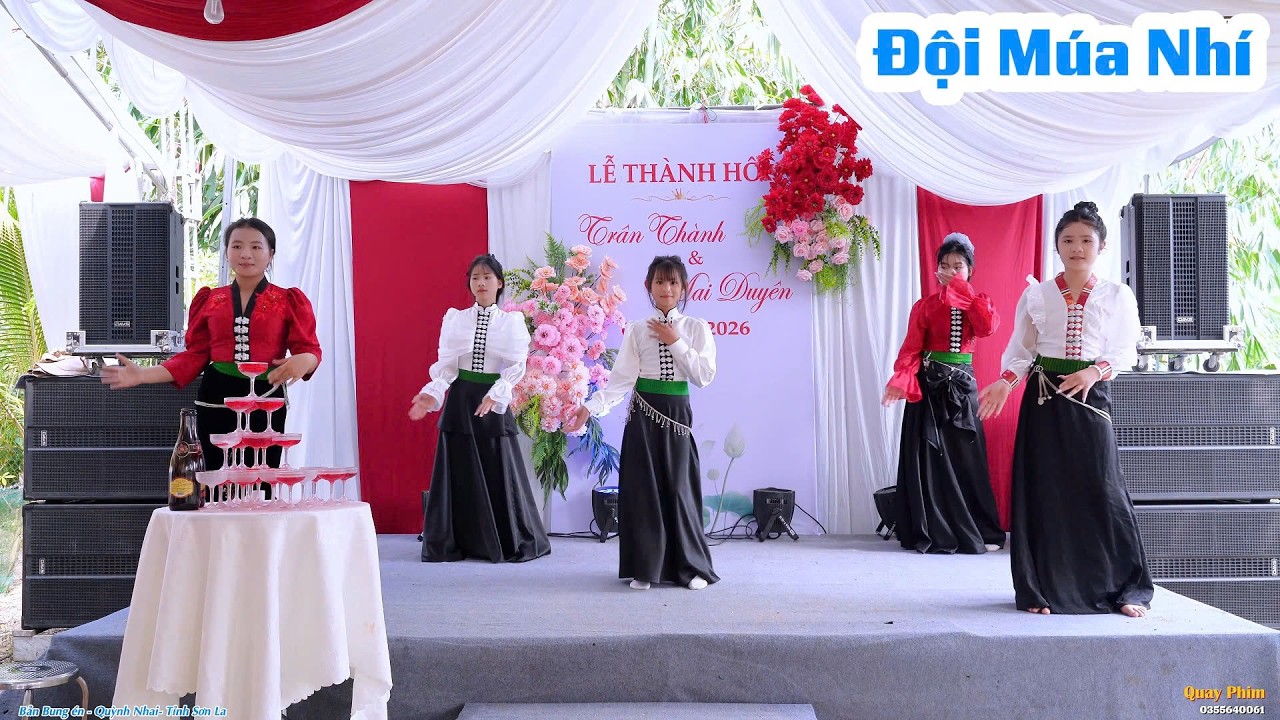 ĐỘI MÚA NHÍ MÚA CỰC ĐẸP MỪNG LTH | TRÂN THÀNH & MAI DUYÊN BẢN BUNG ÉN, QUỲNH NHAI 07/02/2026