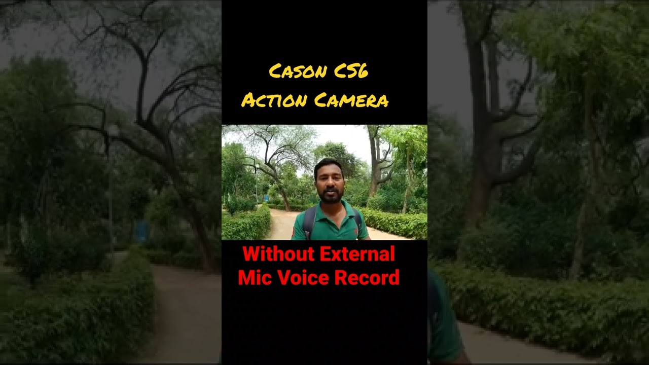 Cason CS6 Action 📷 || Without External Mic Voice Record Testing || #shorts