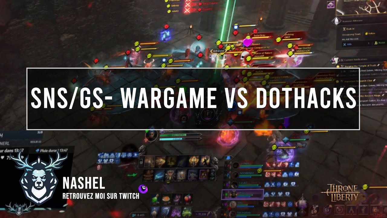 SNS / GS - Wargame PVP vs Dothacks | Throne & Liberty