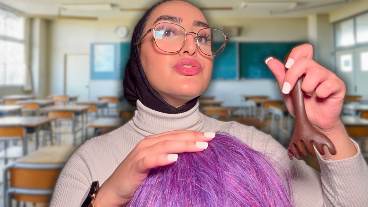 The Weird Girl in Class Plays With Your Hair 💀💇‍♀️ (Fast, Aggressive & Chaotic ASMR)