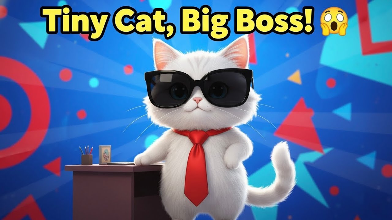 “Tiny Cat, Big Boss Dream! 🐱 | Sun Story Tamil | Cute Kitten Animation”