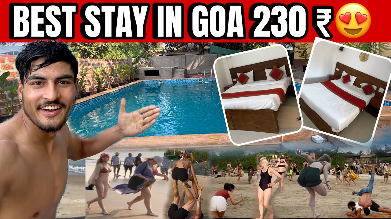 Best Luxury ￼Stay in Goa Only 230 ₹ With 😱Swimming Pool | Goa Vlog 2026 