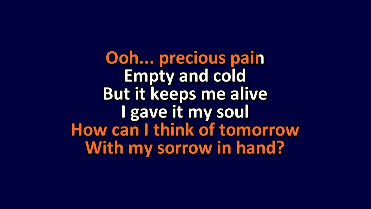 Melissa Etheridge - Precious Pain - Karaoke Instrumental Lyrics - ObsKure