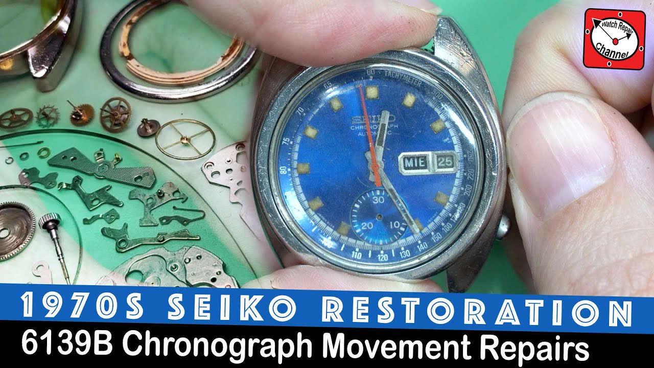 A 1970s Seiko Chronograph Watch Restoration Project - 6139B Watch Repair Tutorial