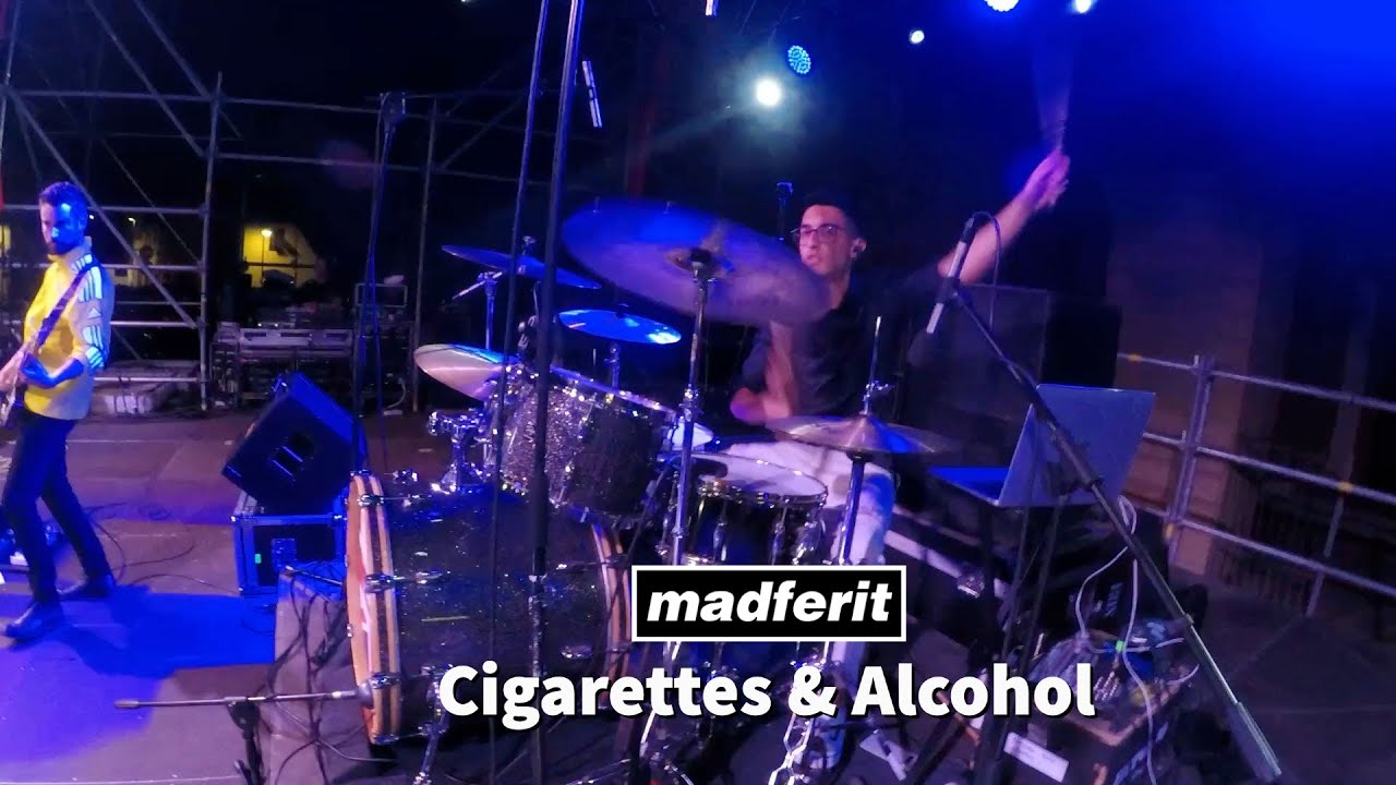 Cigarettes & Alcohol - Oasis - Drum Cam - Madferit Oasis tribute band