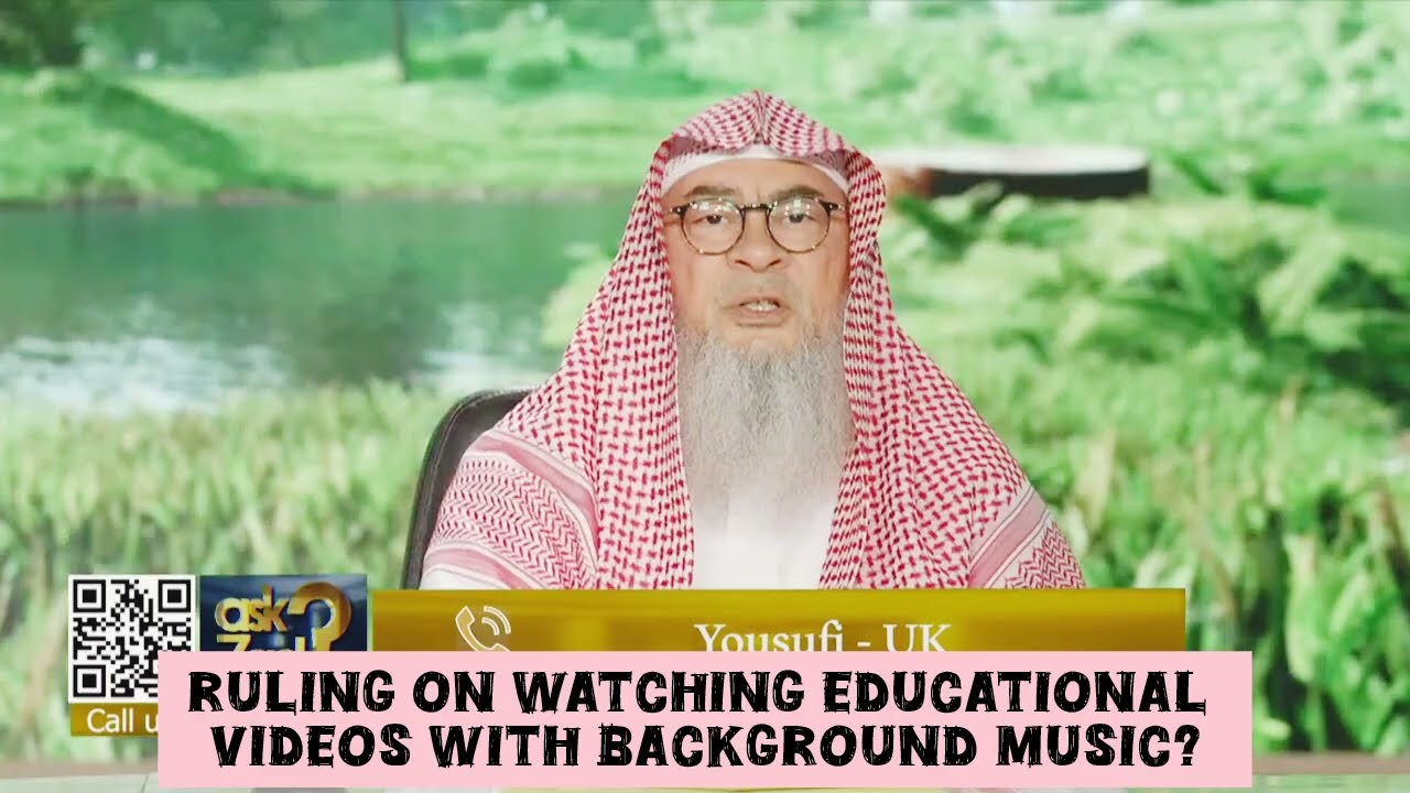 Watching educational videos with background music #islam #islamic #quran #allah assim al hakeem