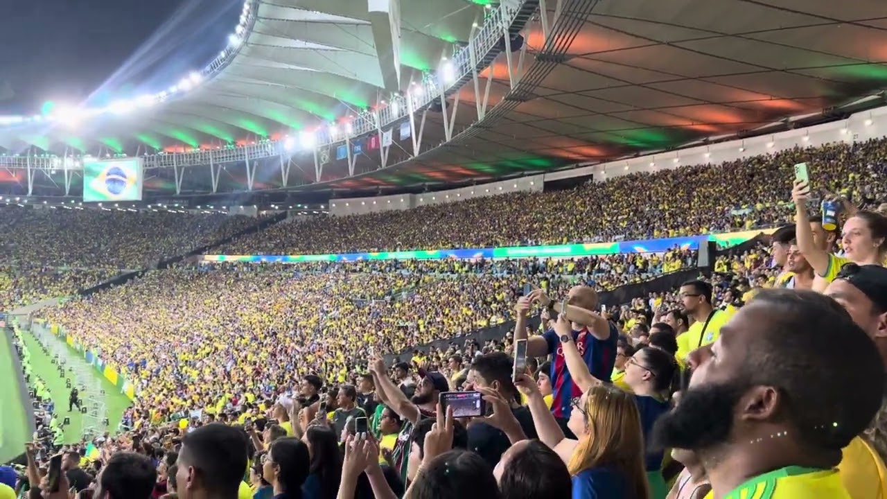Hino Nacional Brasileiro Maracanã (Brasil vs Argentina Eliminatórias 2026)
