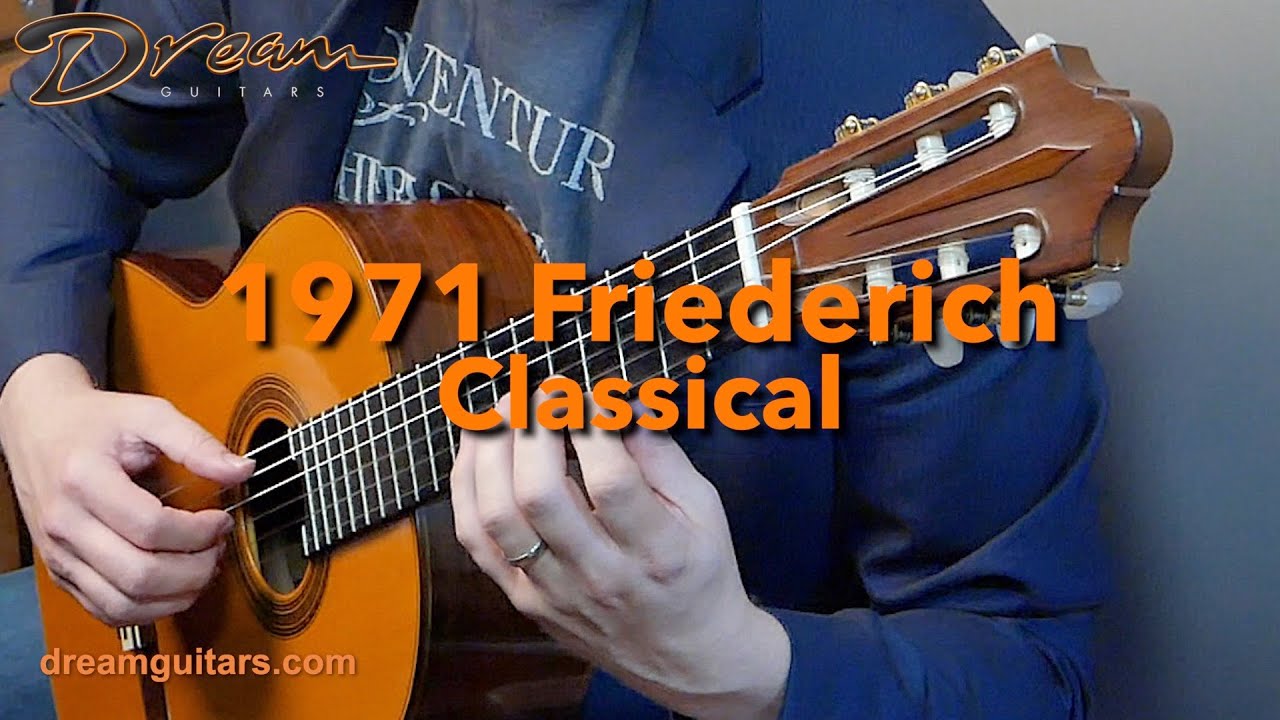 1971 Friederich Concert Classical, Indian Rosewood & French Spruce