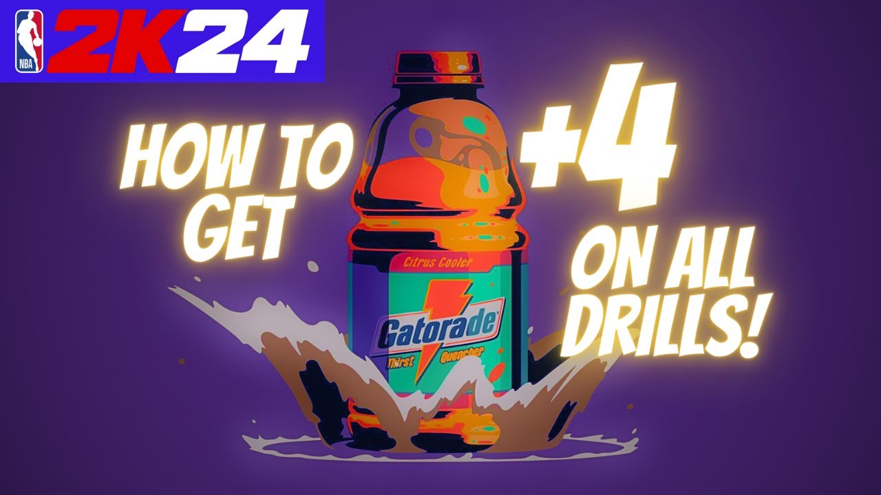How To Get +4 On All Gatorade Drills In NBA 2K24! EASY + GLITCH!