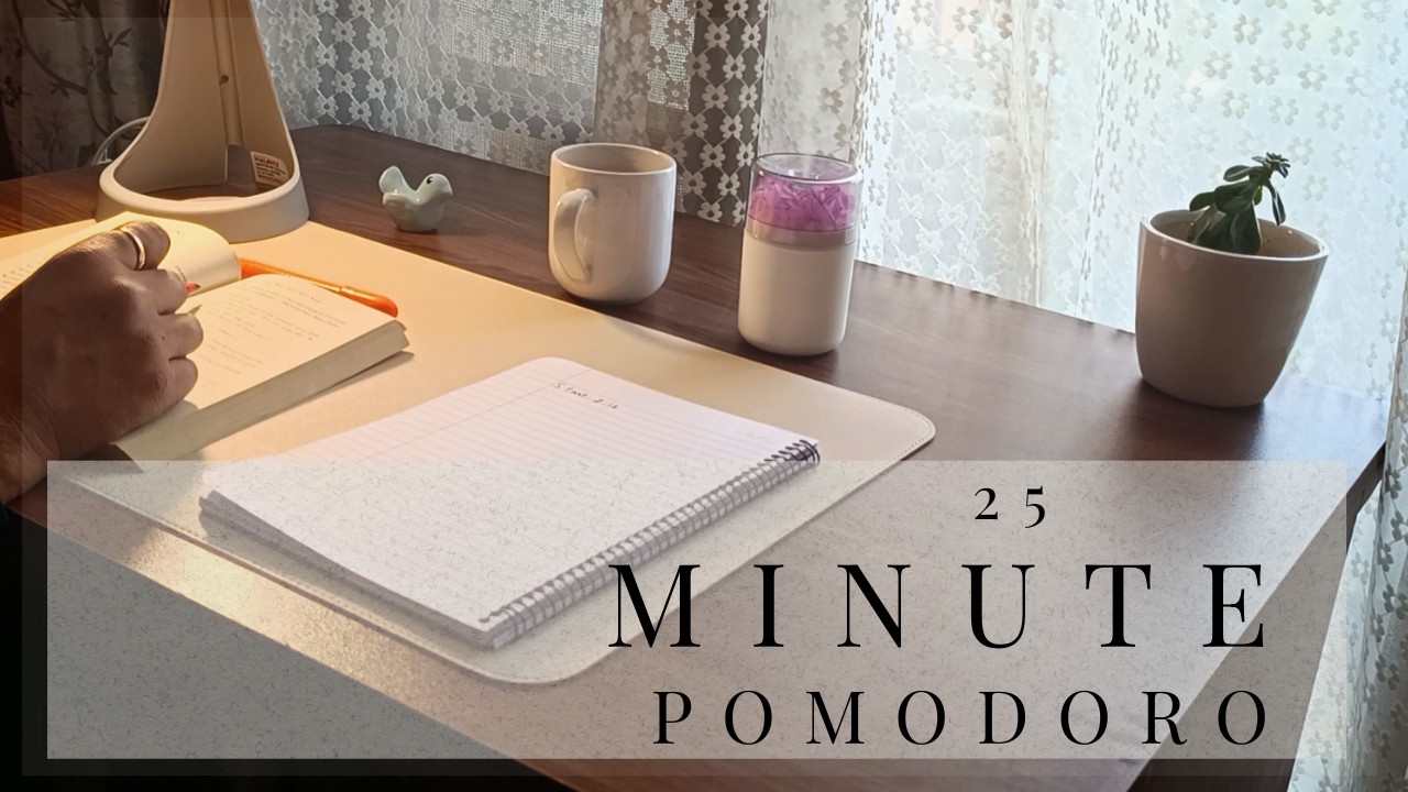 Book Reading Series, Video 1 📖 | 25-Min Pomodoro, Calm Piano
