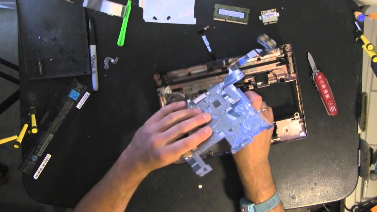 TOSHIBA NB505 take apart video, disassemble, how to open disassembly