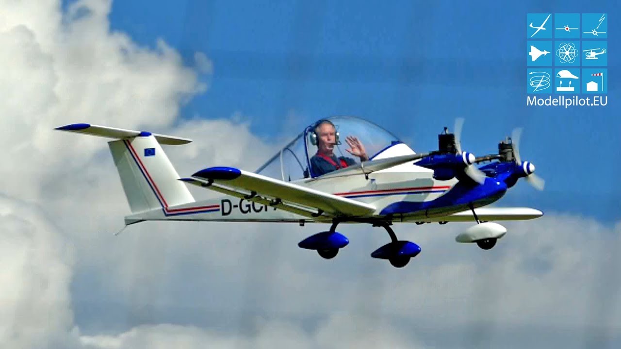 CriCri MC-15 SMALLEST & CHEAPEST TWO-ENGINE AIRCRAFT IN THE WORLD 50 JAHRE MFG CONDOR HEIDENAU