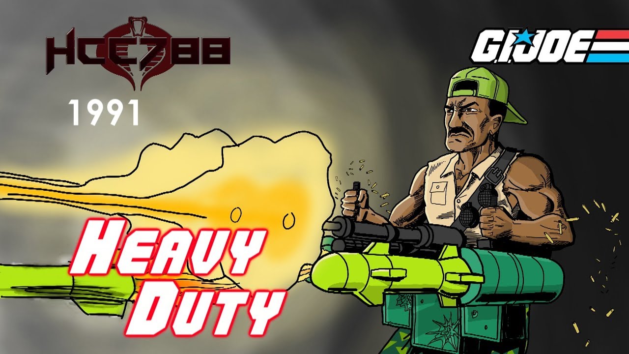 HCC788 - 1991 HEAVY DUTY - Heavy Ordinance Trooper - Vintage G.I. Joe toy review!
