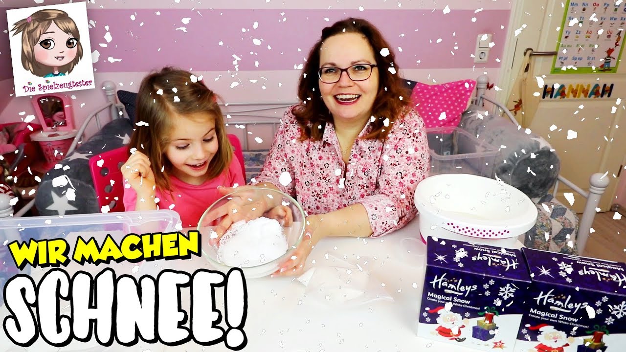 SCHNEE IM KINDERZIMMER! ❅ Wir wollen rodeln gehen und machen selber Schnee