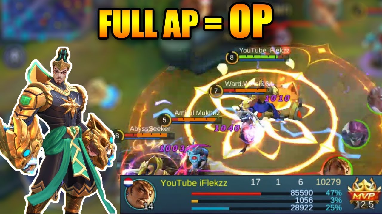 CRAZY DAMAGE FULL AP GATOTKACA GAMEPLAY - MOBILE LEGENDS
