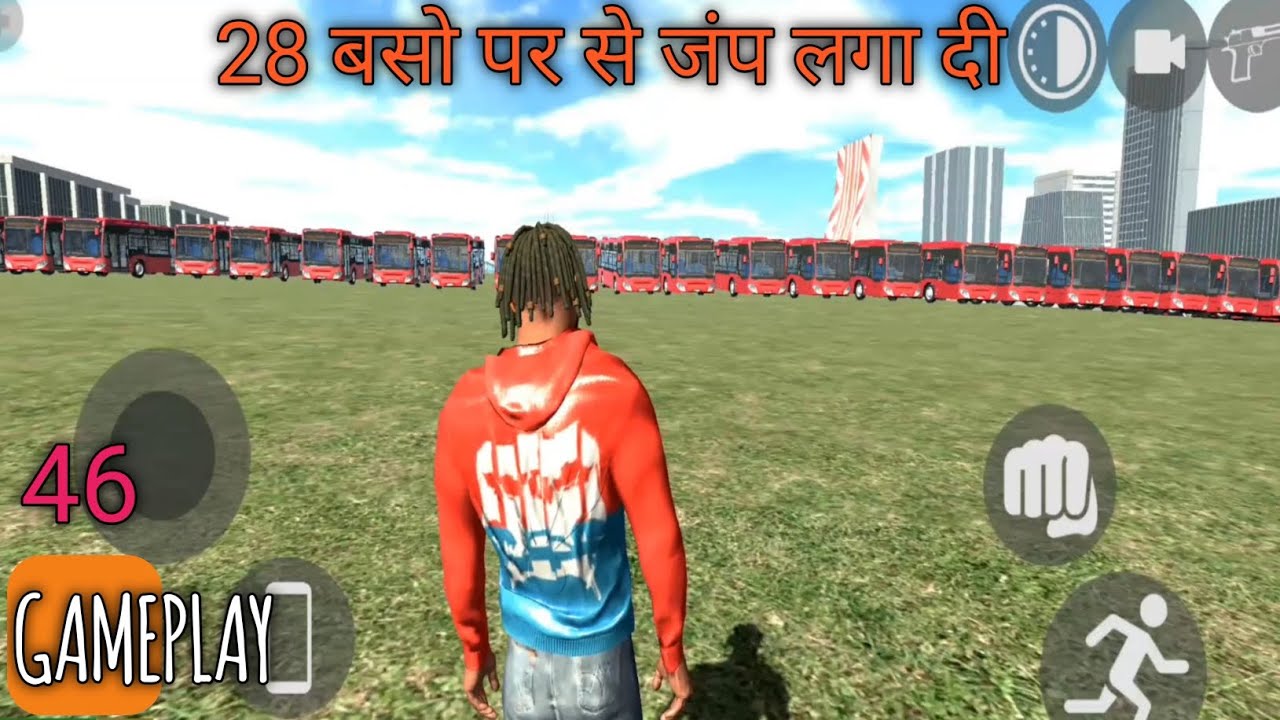 28 BUS PE SE JUMP LAGA DI//INDIAN BIKE DRIVING 3D GAME PLAY 46 HINDI ME 