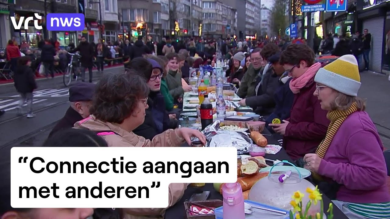 Ramadan en Pasen brengen duizenden mensen samen aan tafel van 2 kilometer lang in Borgerhout