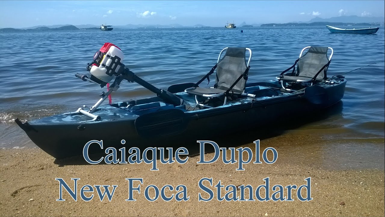 Caiaque duplo New Foca Standard com motor central Jet Turbo Cut