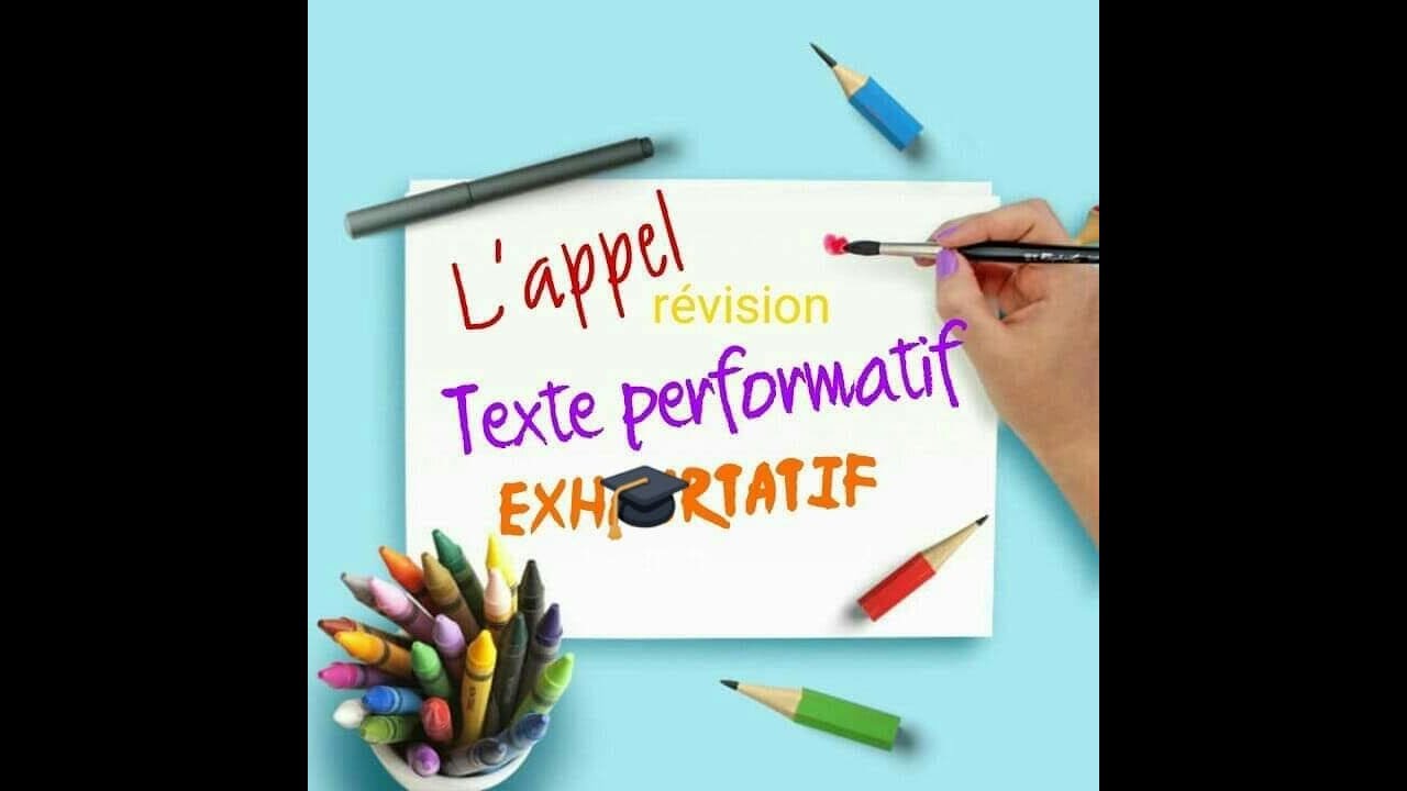 l'appel😍😍  texte performatif                                           😍😍    باك لغة فرنسية 😍😍مراجعة