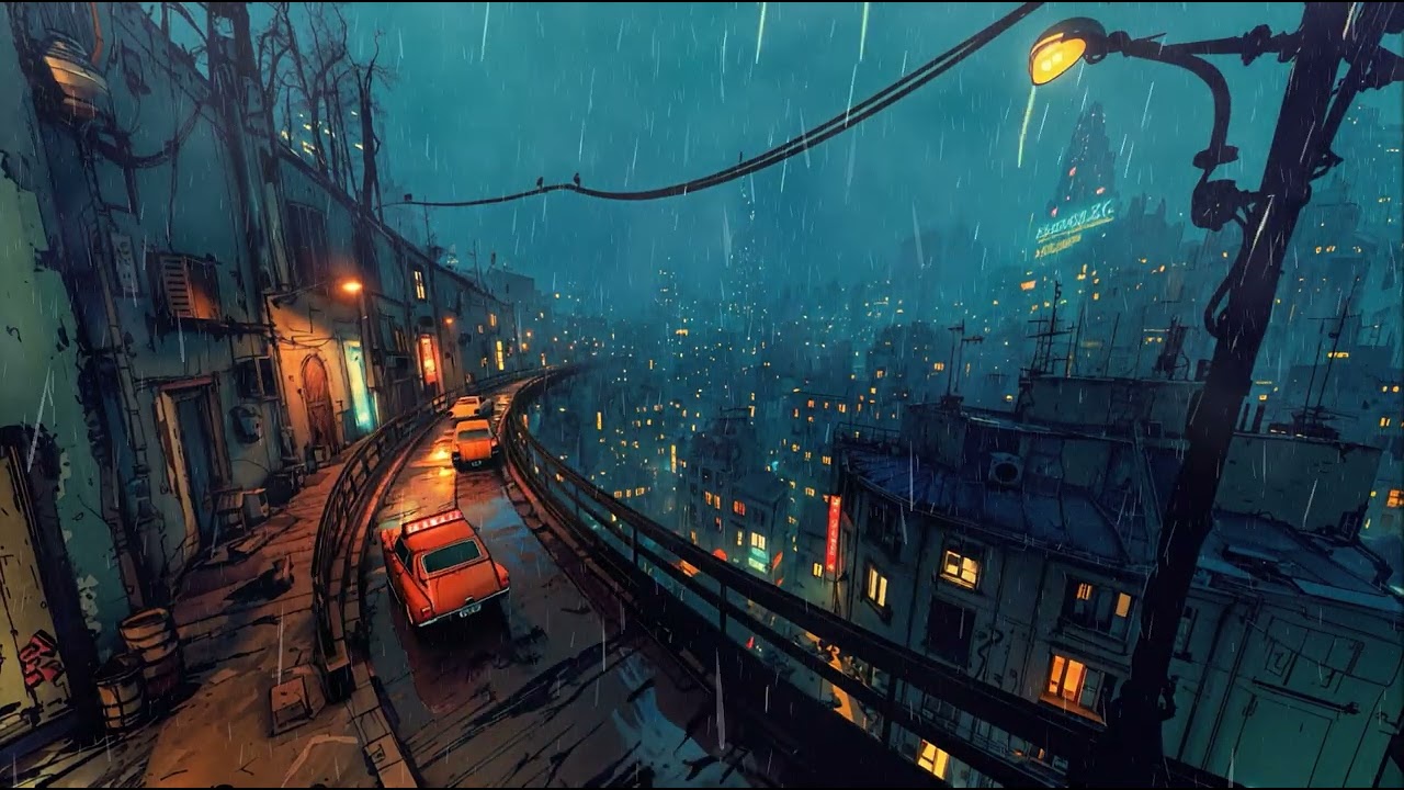 Cinematic Cyberpunk Ambient | Rain, Neon & Mist