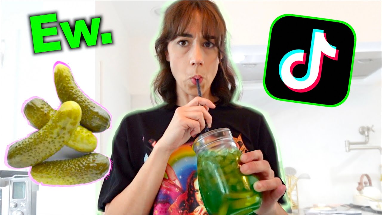 TRYING THE VIRAL TIKTOK PICKLE DRINK!