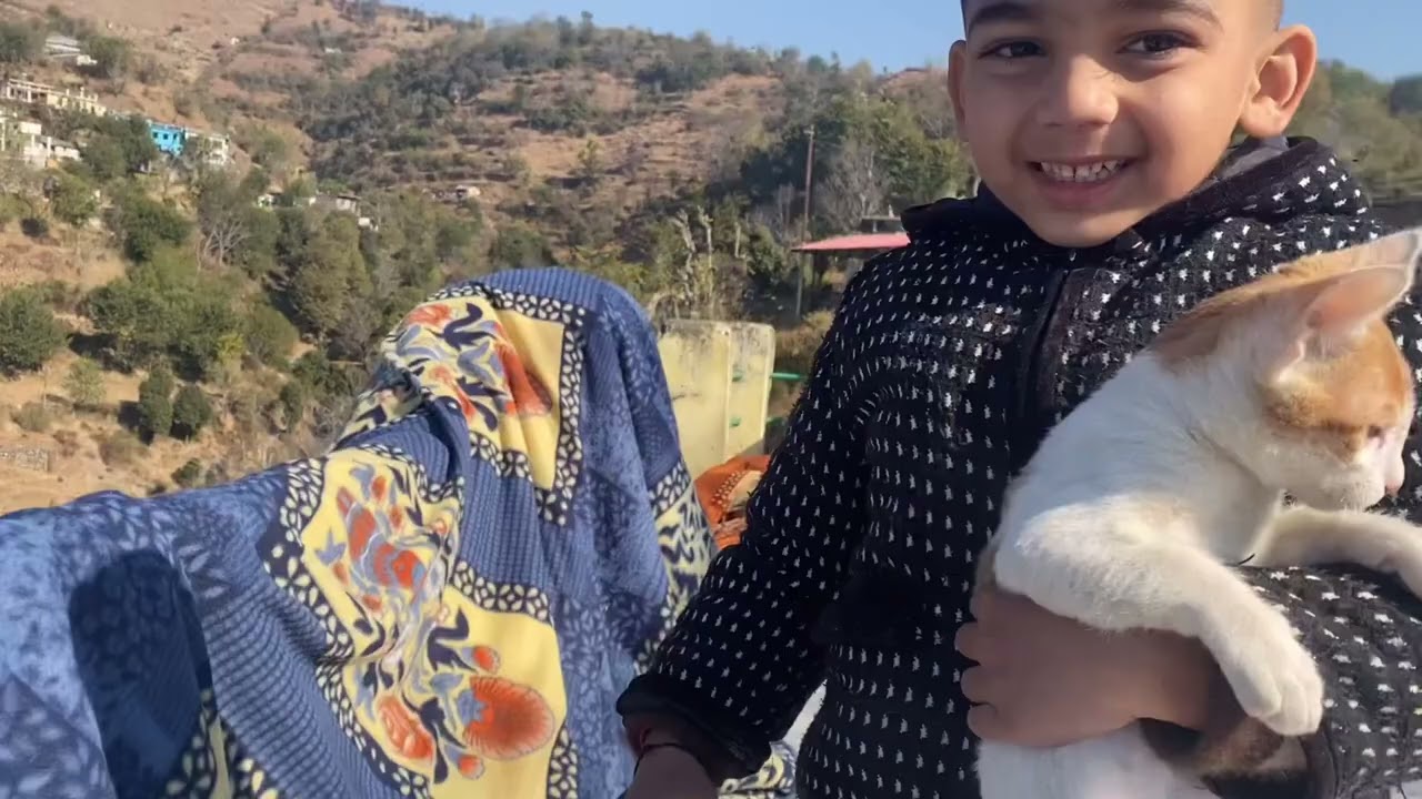 गाँव में माग के महीने  में पहला दिन ॥Sab log गाँव आए हैं । uttarakhand