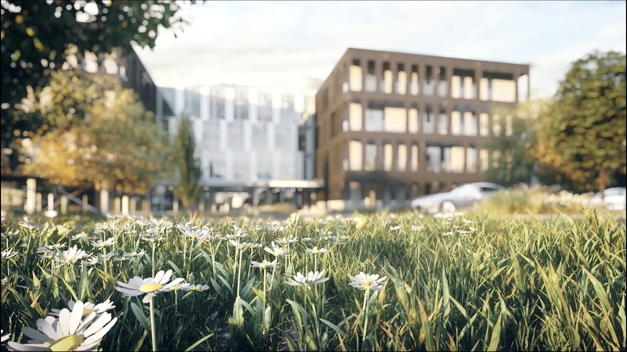 Bureaux Naonys - St Herblain | P2i - Topos Architecture ©spectrum #film3d #render #archviz