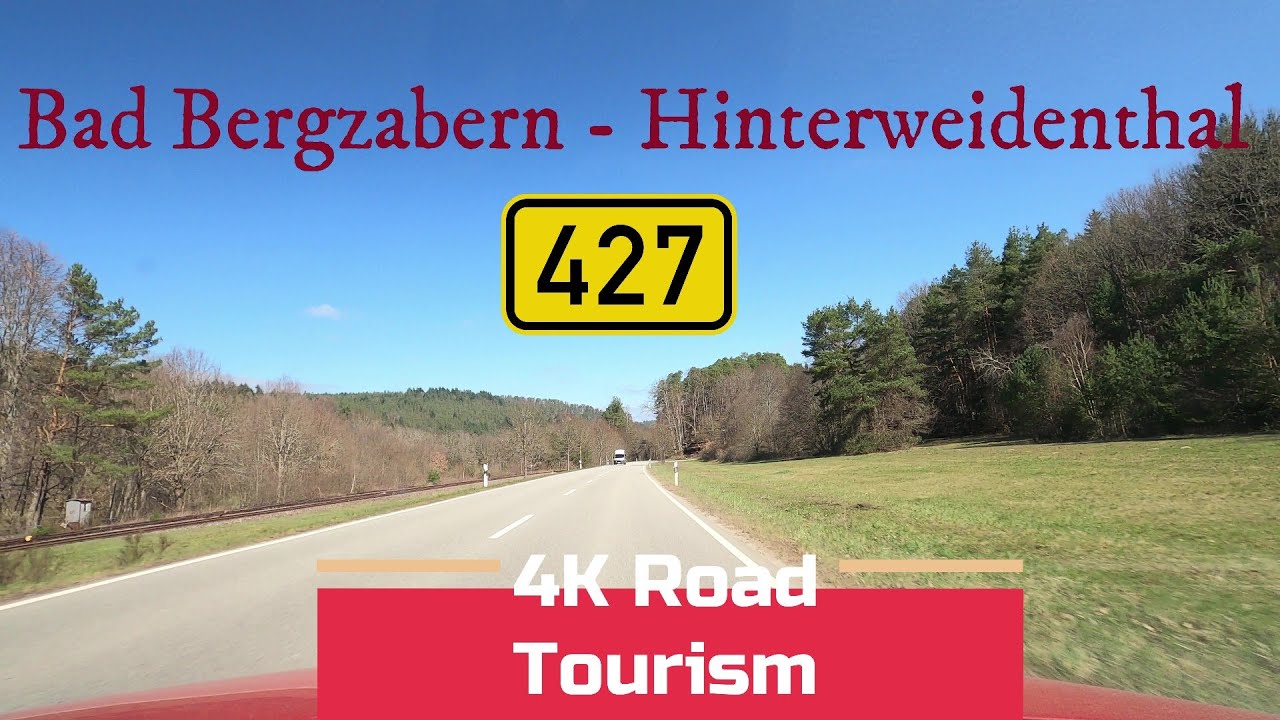 Fahrt durch Deutschland: B427 Bad Bergzabern &ndash; Hinterweidenthal &ndash; 4K Panoramafahrt &ndash; Pf&auml;lzer Wald