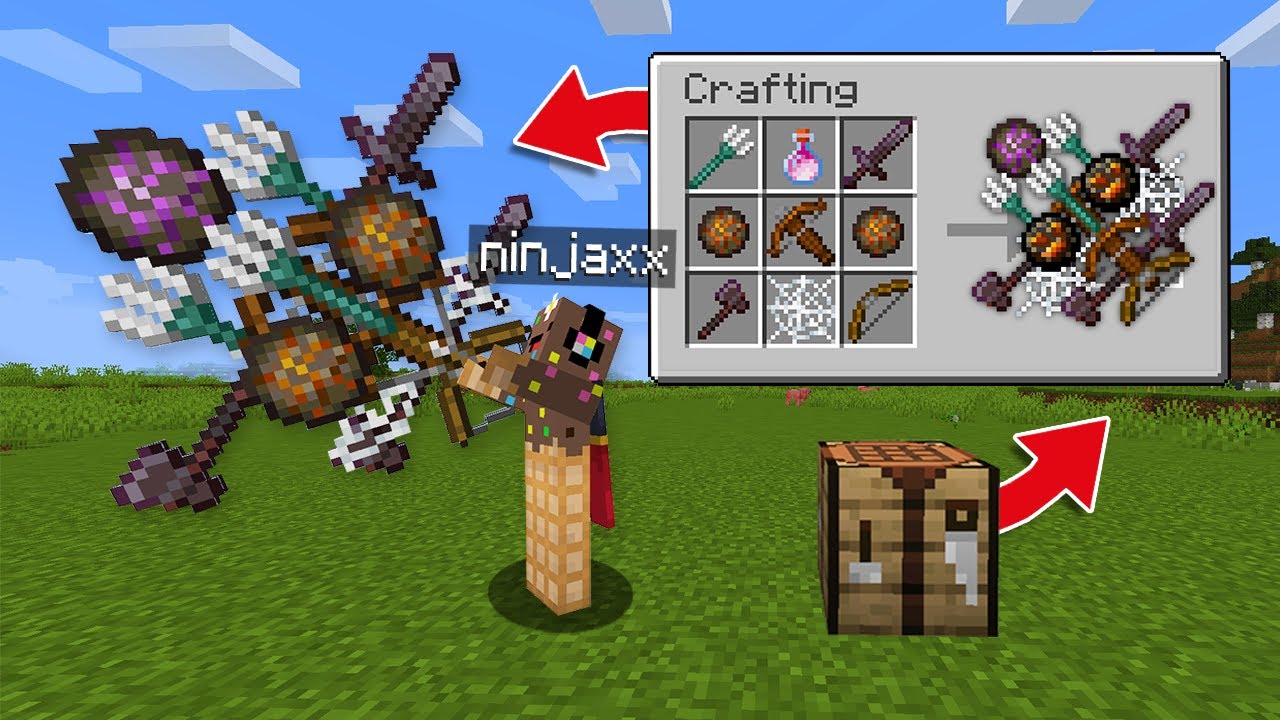 J'ai fusionn&eacute; 342 Items pour cr&eacute;er l'ARME ULTIME sur Minecraft..