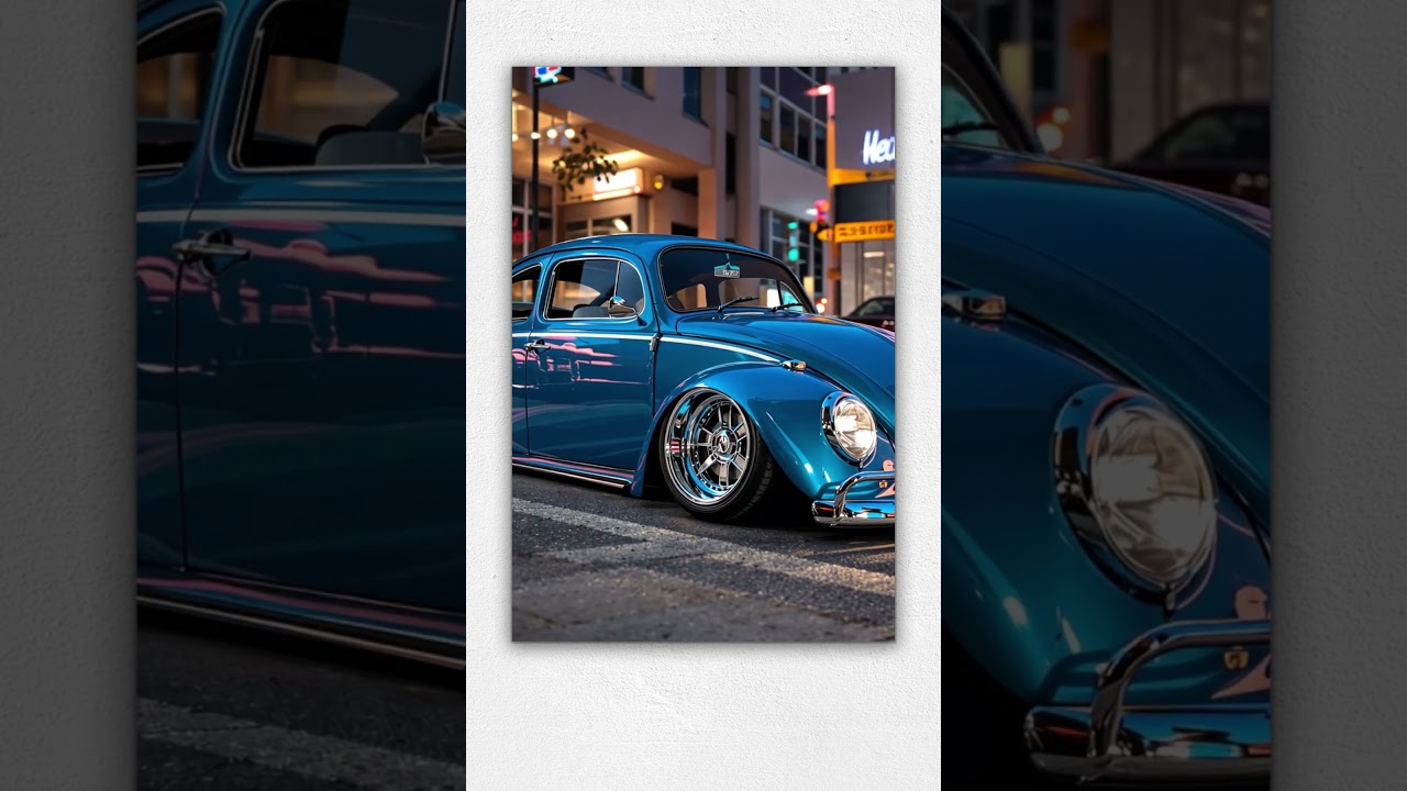 Fusca Azul Met&aacute;lico #FuscaAzul #FuscaCustom