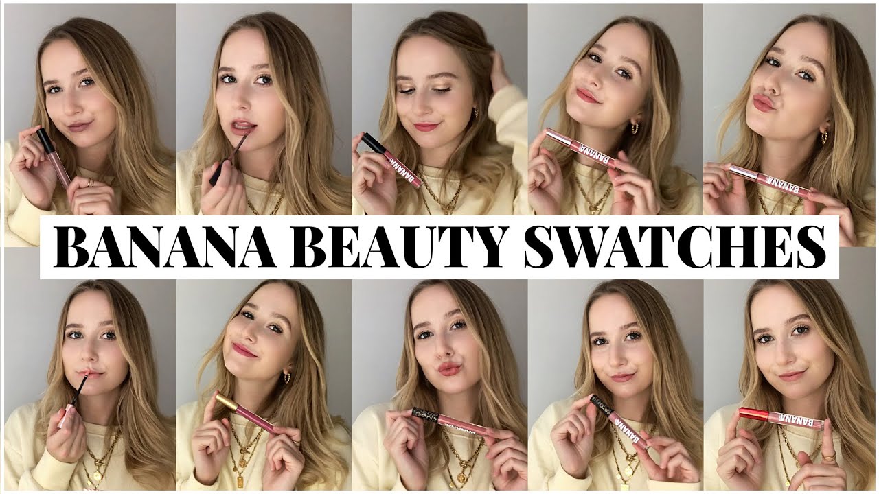 16 BANANA BEAUTY Liquid Lipsticks SWATCHES! - Marie Inspire