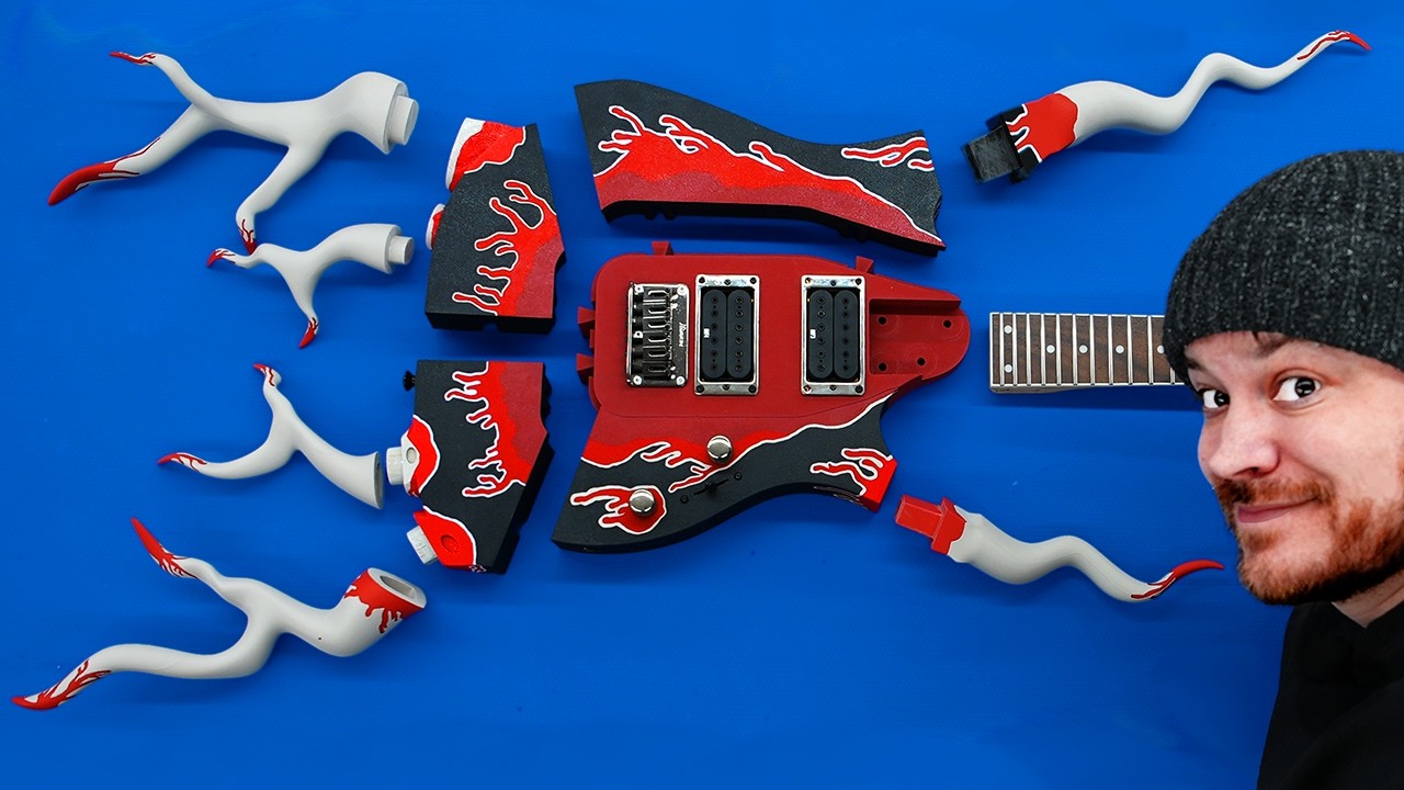 Making a 3D Printed Guitar (w/ Modustrial Maker)