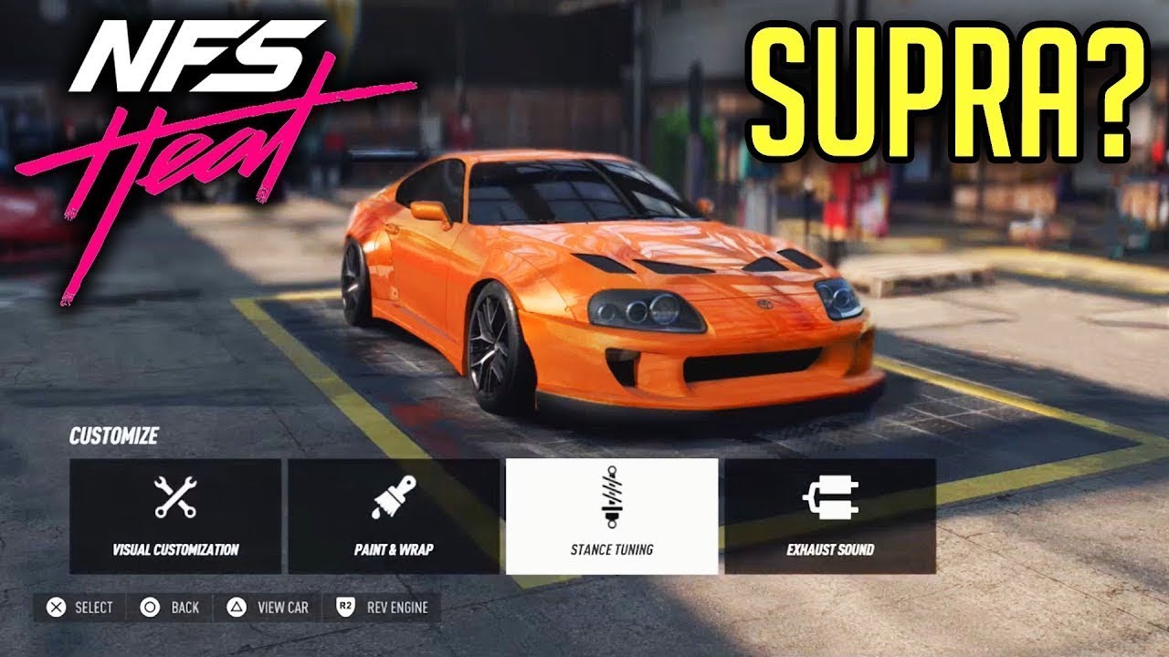 Toyota SUPRA in NFS Heat!!!