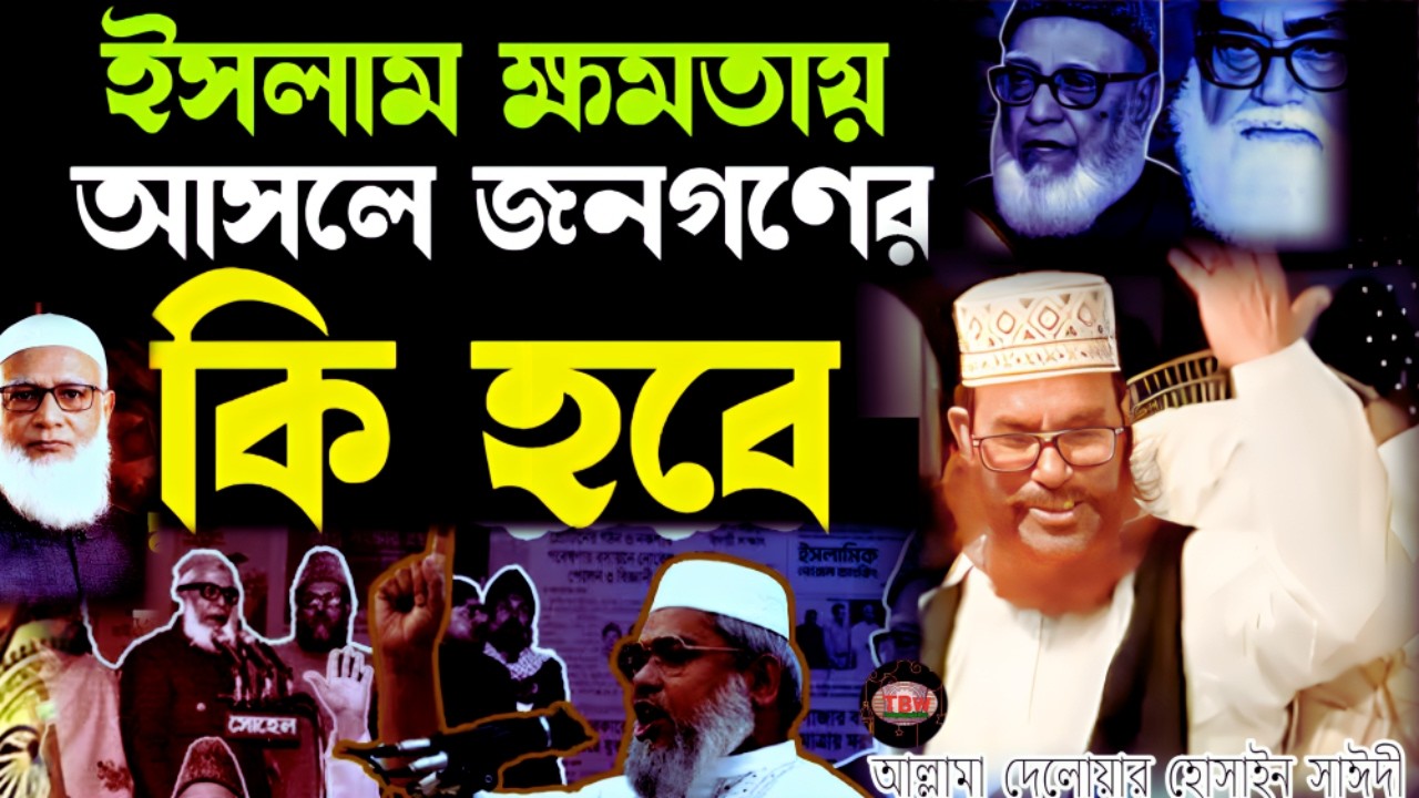ইসলাম ক্ষমতায় আসলে কি হবে শুনেন ওয়াজটি | allama delwar hussain saidi waz | today bangla waz