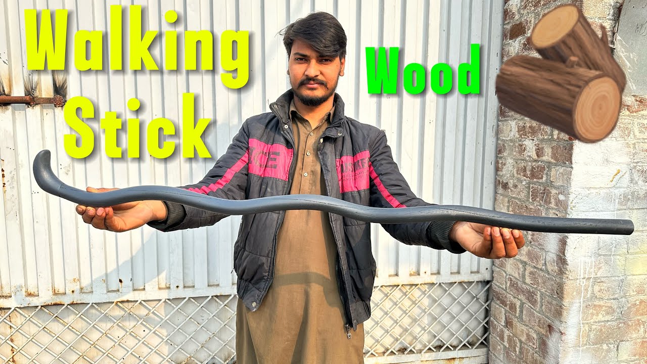 How to Make a Professional Walking Stick from Raw Wood