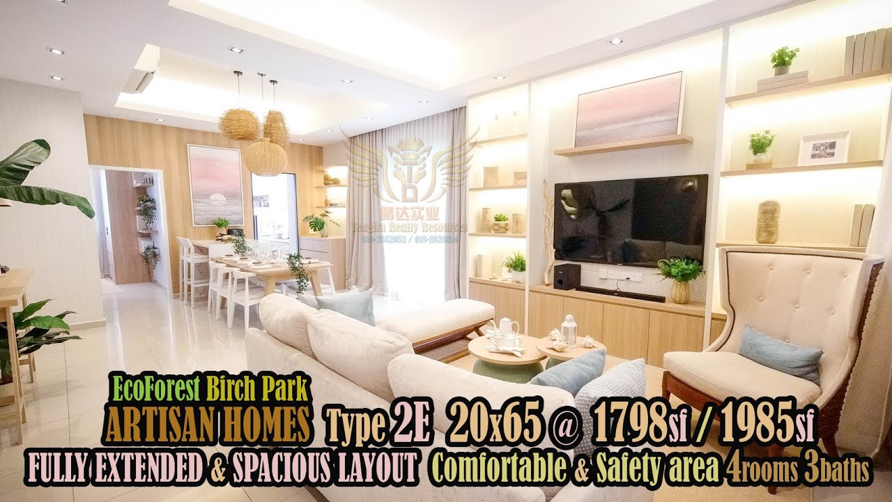 ARTISAN HOMES Type 2E 20x65 BIRCH PARK 2-Storey Terrace House ECO FOREST SEMENYIH [HOUSE TOUR]